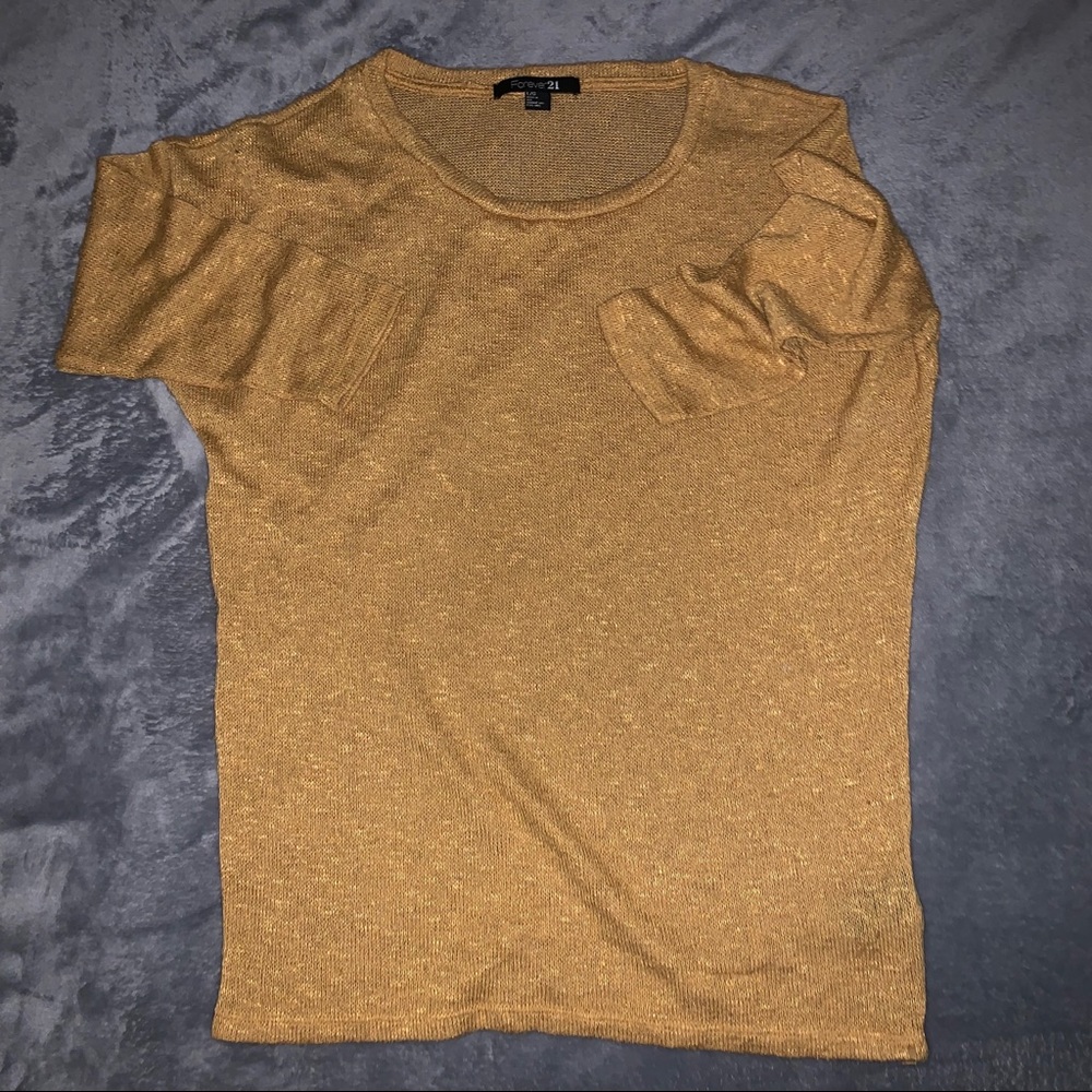 forever 21 semi-sheer knit sweater